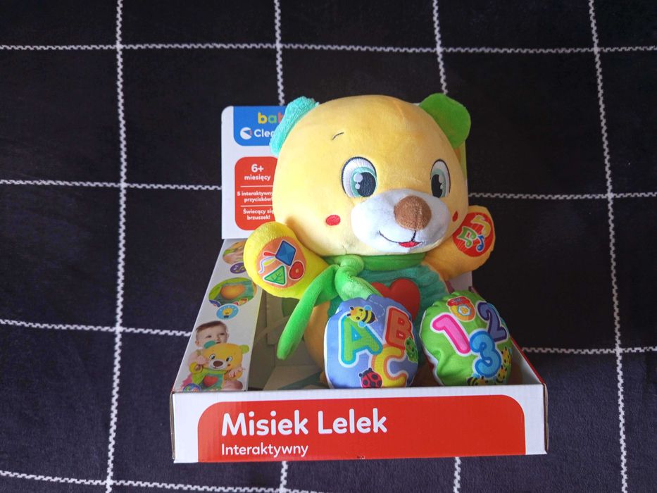 Misiek Lelek Clementoni, zabawka interaktywna