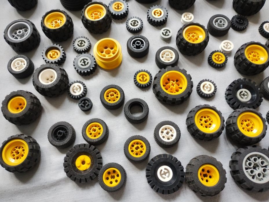 LEGO technic retro vintage koła mix 0,73 kg