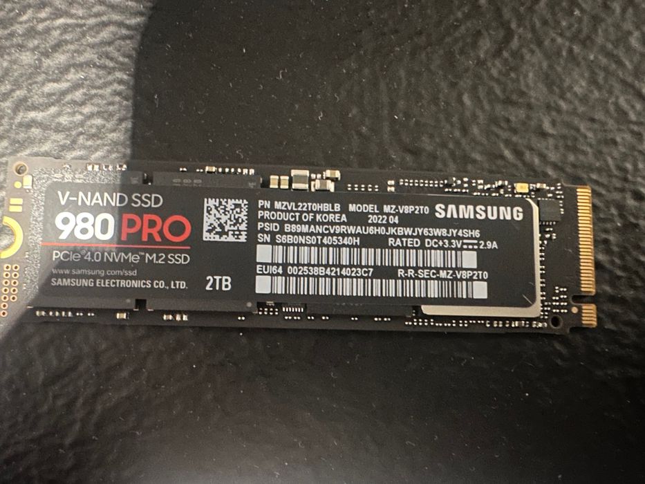 SSD Samsung 980 PRO V-NAND MLC 2TB M.2 (2280 PCI-E) (стояв у PS5)