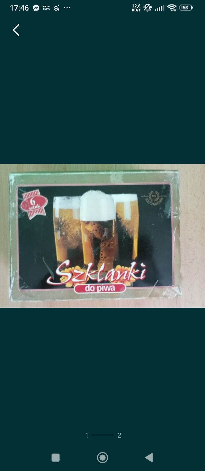 Nowe !Szklanki do piwa 500ml