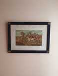Quadro com ilustração de caçada