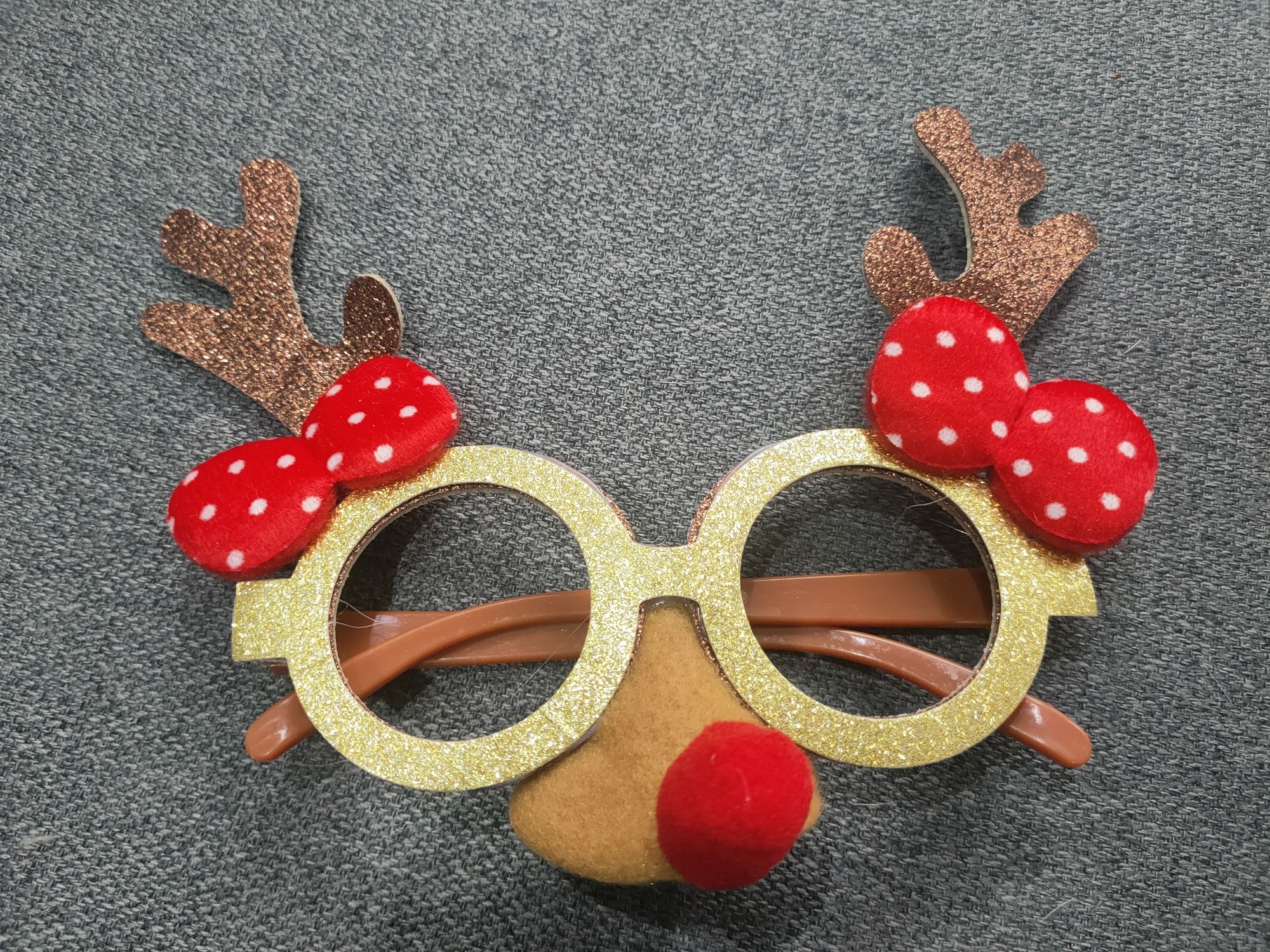 Okulary świąteczne Rudolf