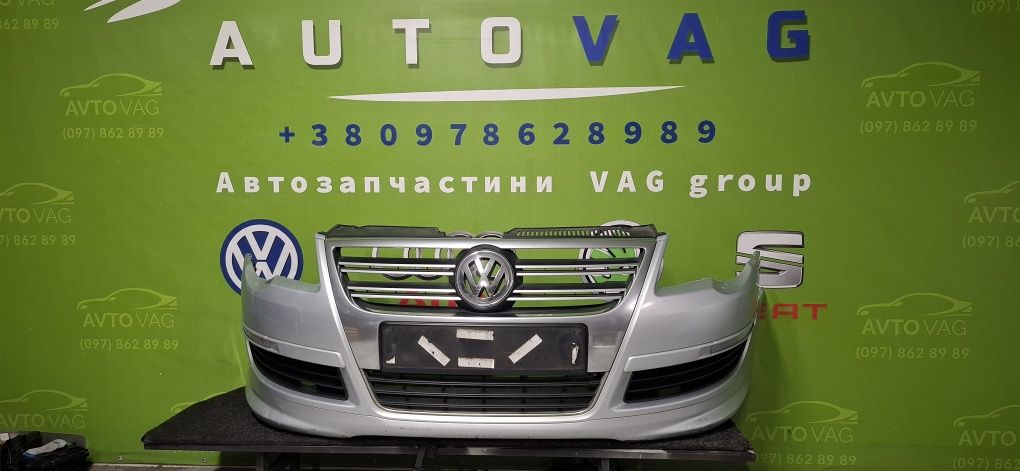 Бампер  Губа Volkswagen Passat B6 Rline