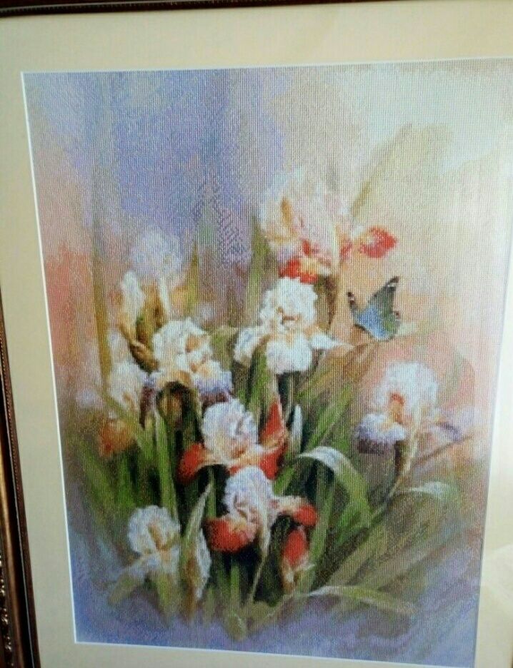 схемы вышивки "Ирисы"