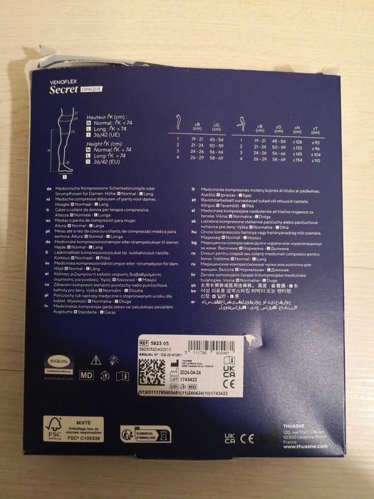 VENOFLEX THUASNE Rajstopy damskie Secret Opaque przeciwżylakowe