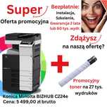 Konica Minolta kolorowa, czarno-biała. Sprzedaż, Dzierżawa i więcej!