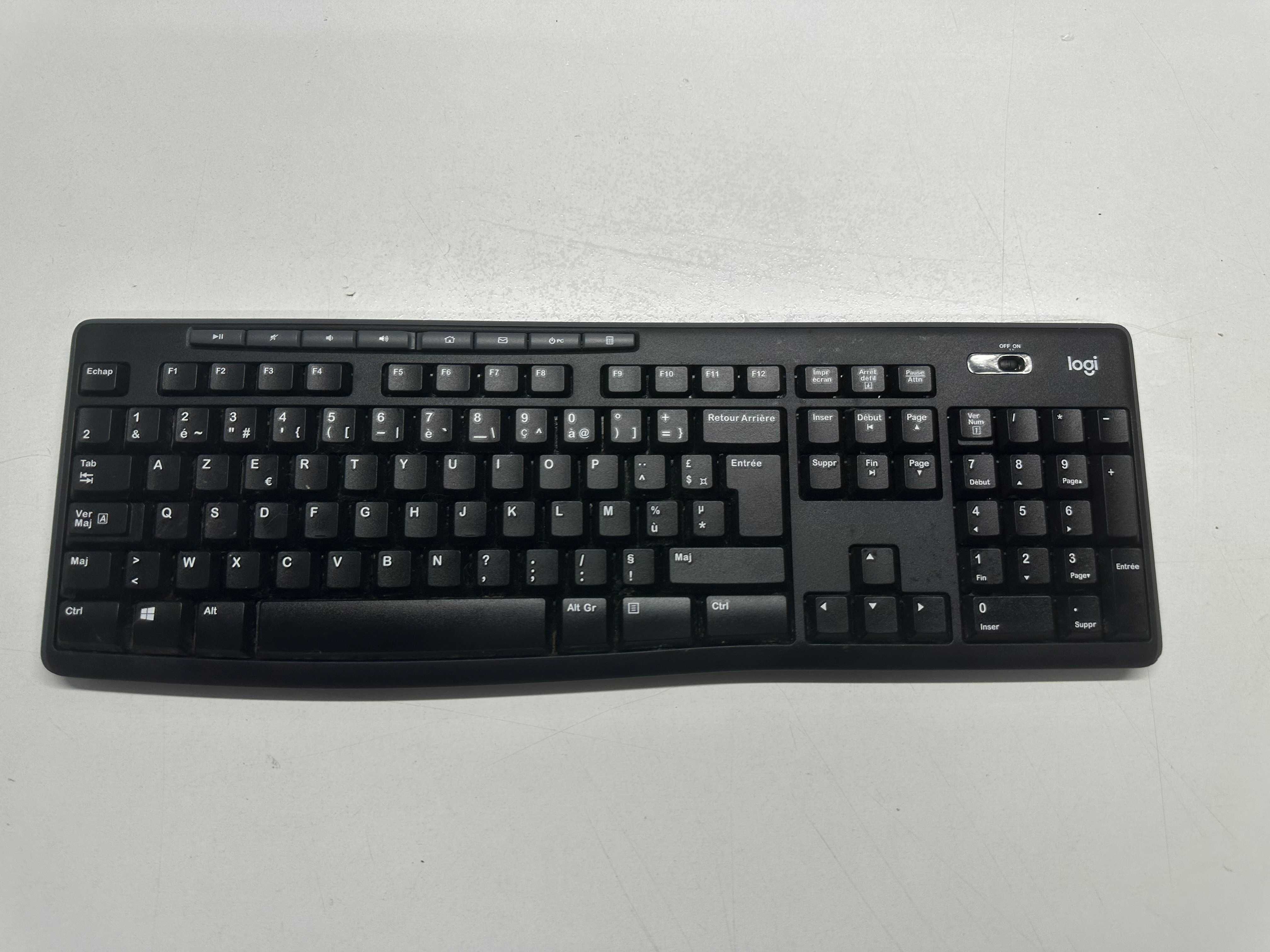 Klawiatura Logitech czarny BRAK MYSZY P14A15