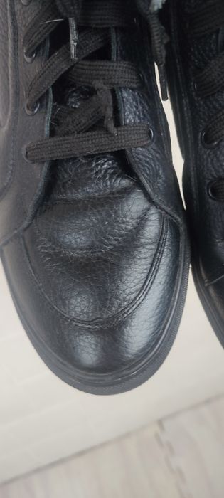 Мужские зимние кожаные 42 р-р