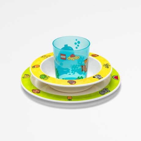 Набор детской пластиковой посуды LEGO Duplo 3 предмета