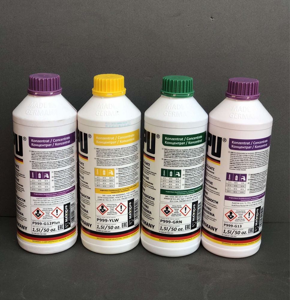 Концентрат антифриза Hepu G12 1.5L - 289/hepu G12 червоний 5л -859грн