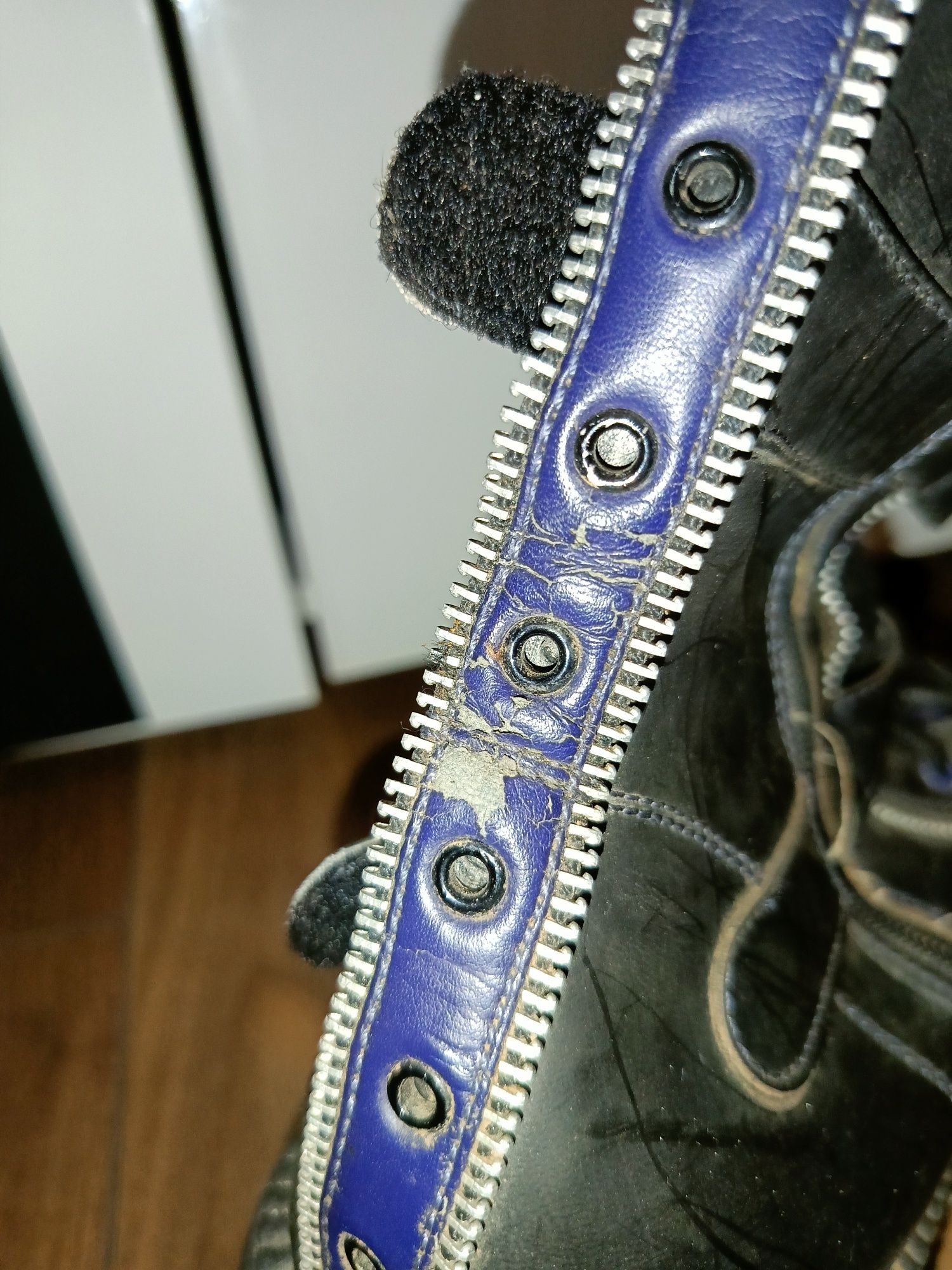 Czarne granatowe buty glany na platformie Madfish typu New Rock