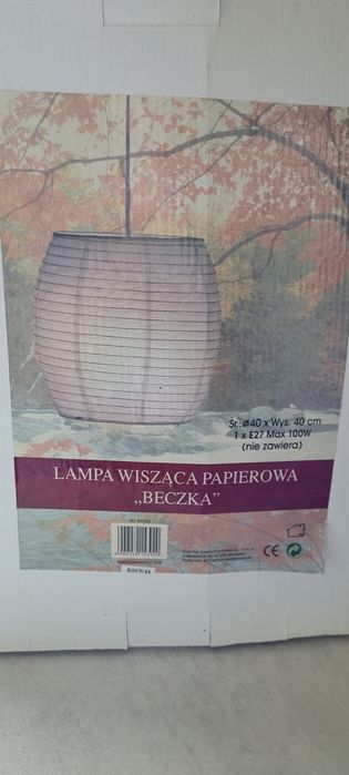 lampa z papieru ryżowego