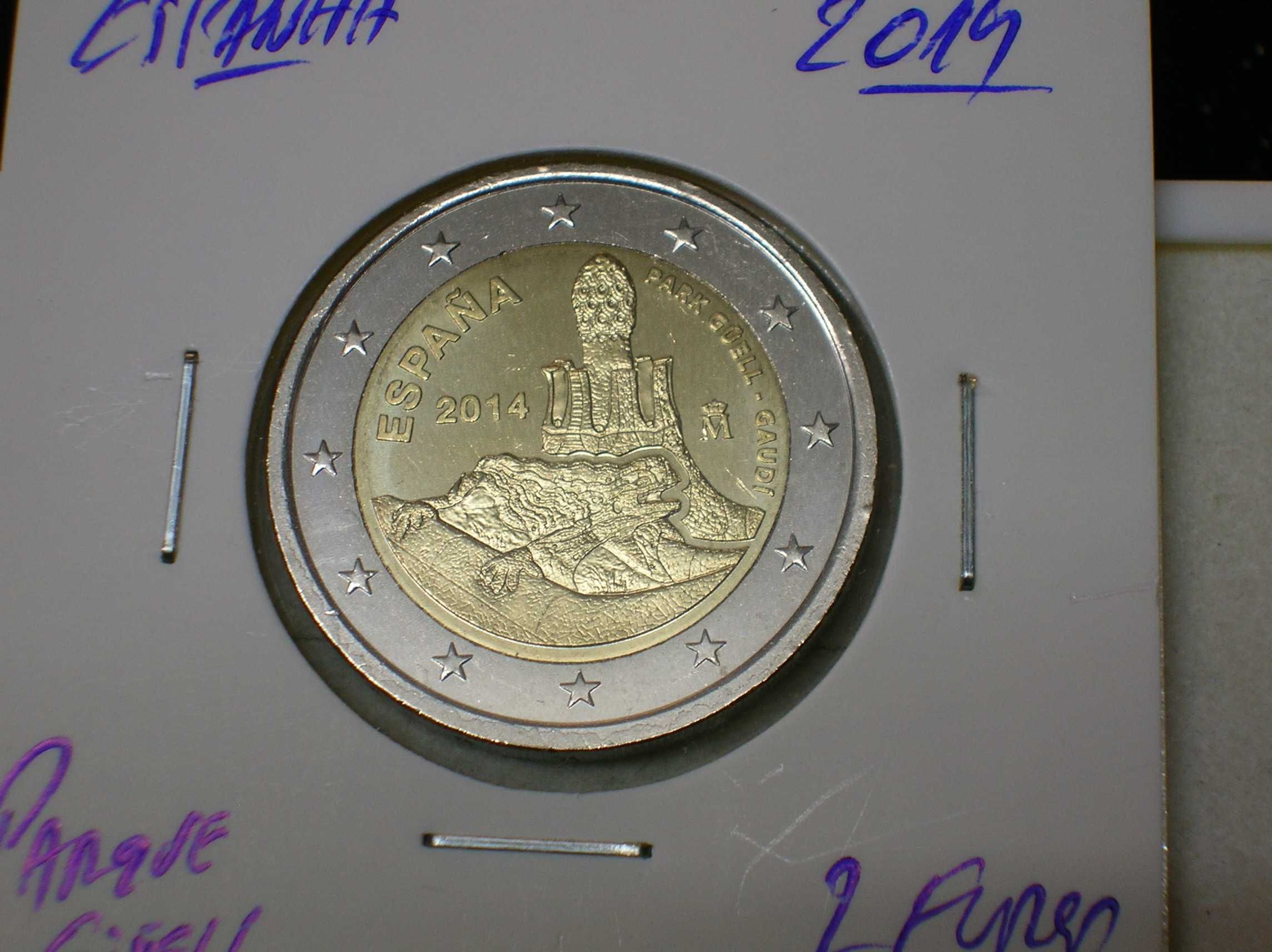 Espanha / moeda 2 euros - 2014 / Parque Guell