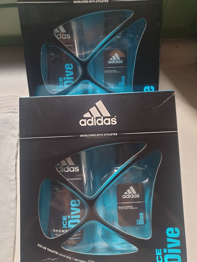 COTY Adidas 2 zestawy EDT 100ml + SG 250ml