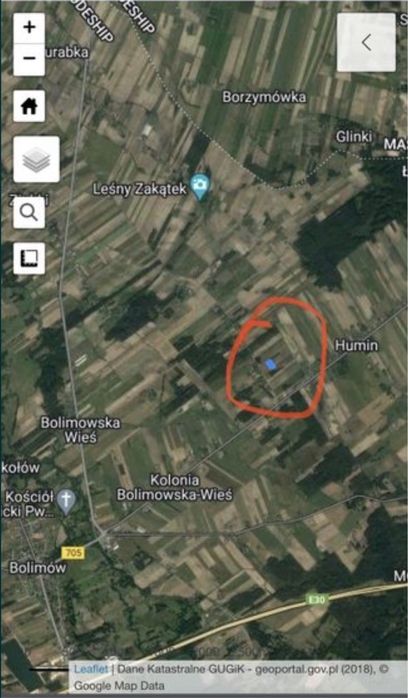 Dzialka budowlana 3000 m2 Bolimów osiedle