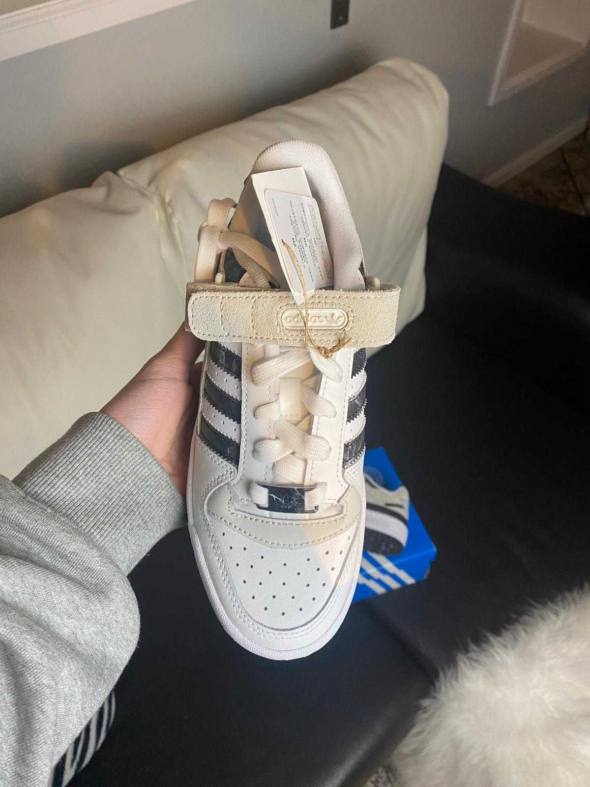 Adidas Forum Low White Beige Black – Tamanho 36 - novas com etiquetas