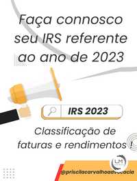 Declaração de IRS referente ao ano de 2023