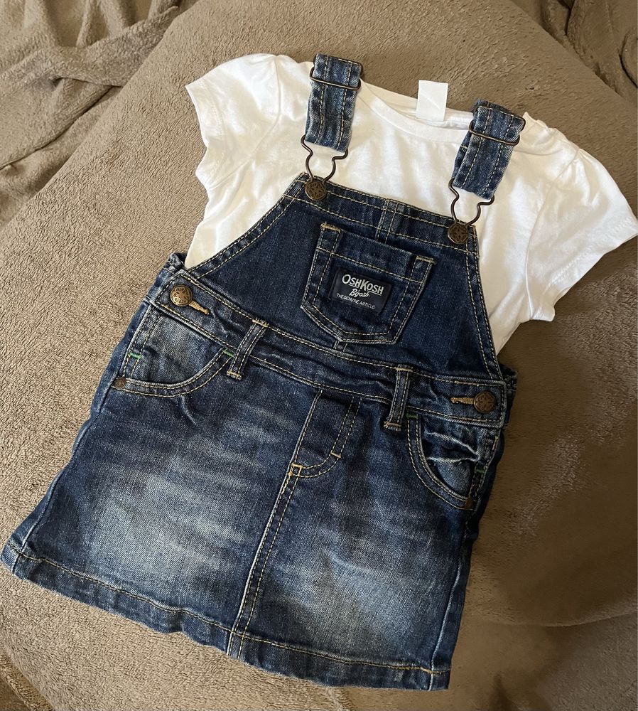 Дитячий джинсовий комбінезон сукня 12 міс 80-86