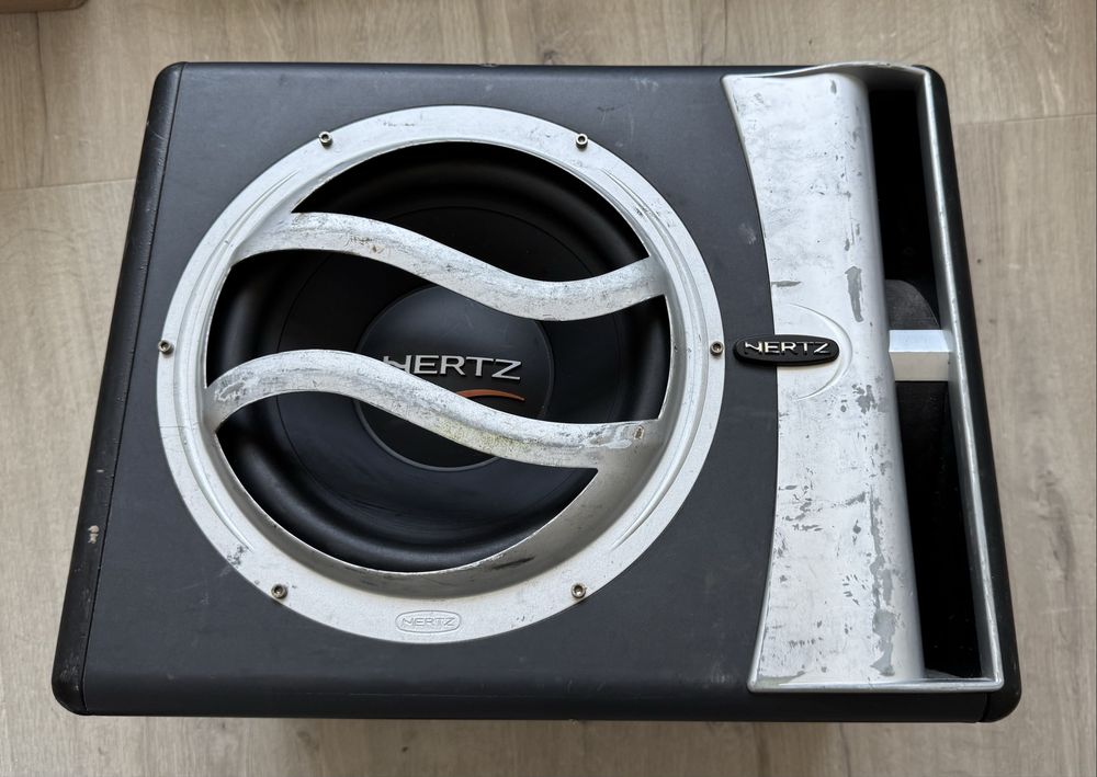 Сабвуфер Hertz + підсилювач Kicx