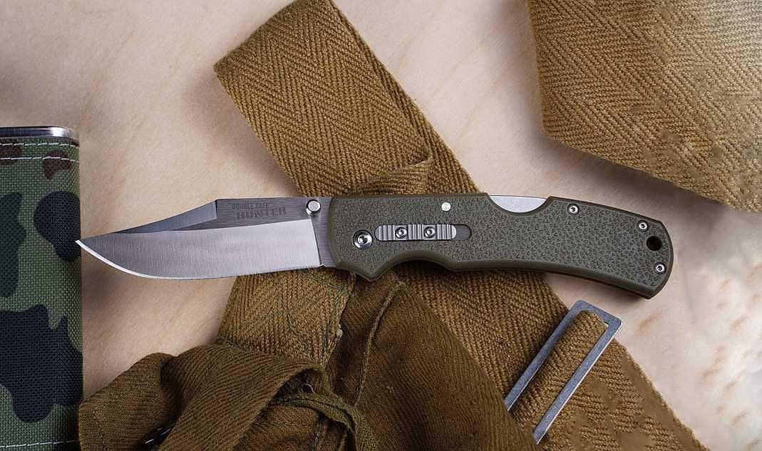 Брелок EDC складень Cold Steel Double Safe Hunter OD Green CS-23JC