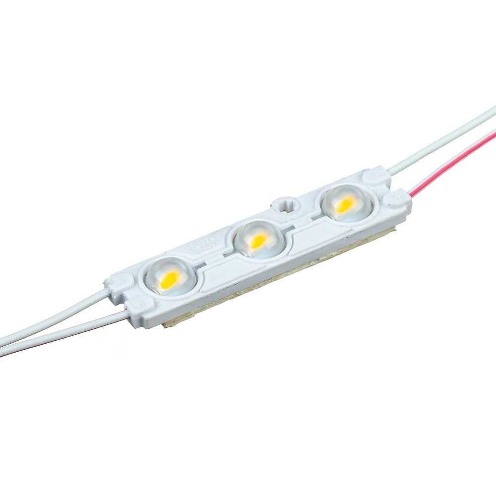 LED модуль DC 12V 1,5Вт скоч 3M линза IP68 герметичный корея