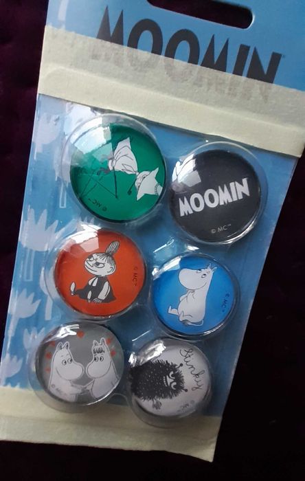 Zestaw 6 magnesów z Muminkami na lodówkę Moomin DeAgostini