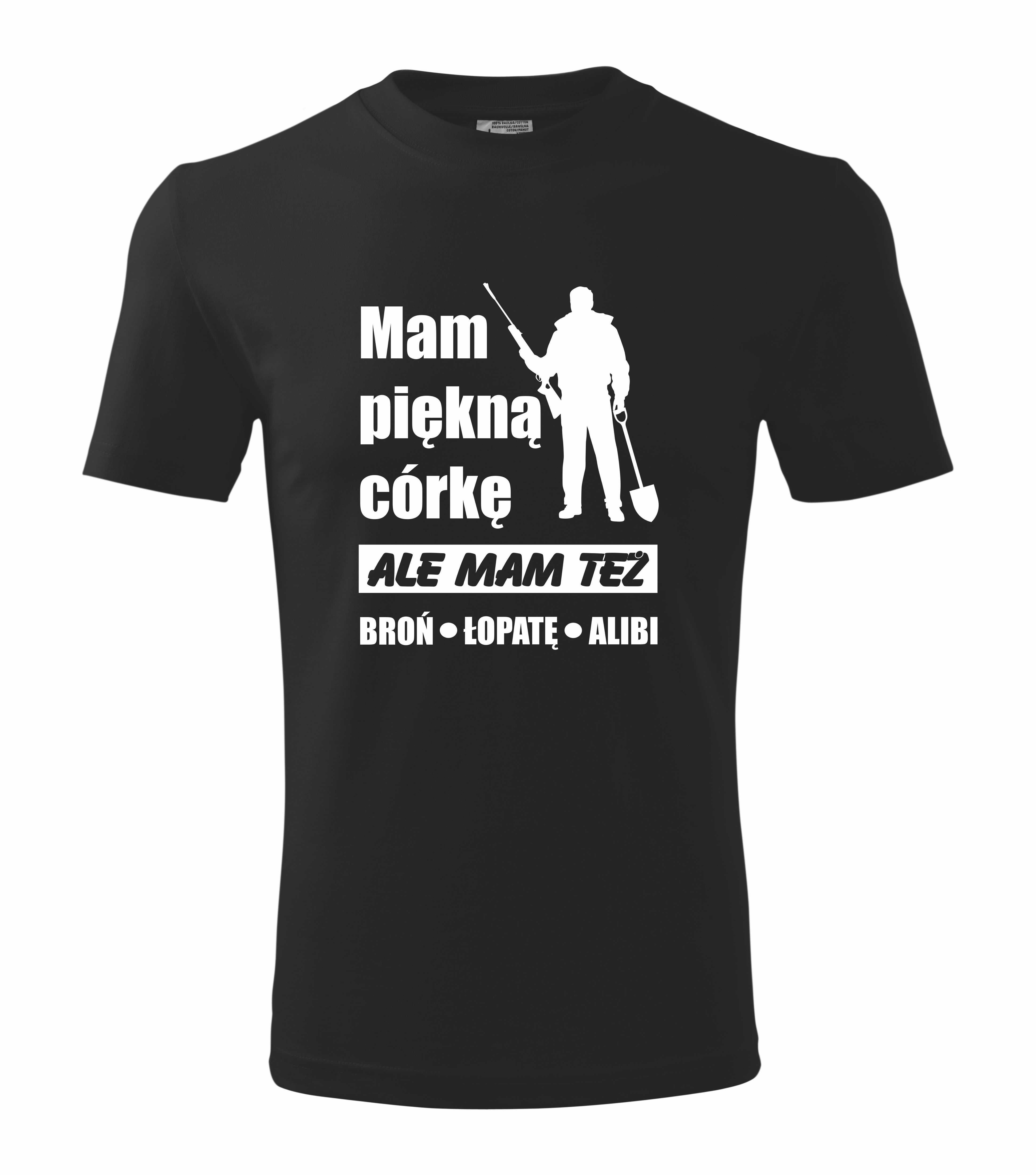 Koszulka z nadrukiem mam piękną córkę