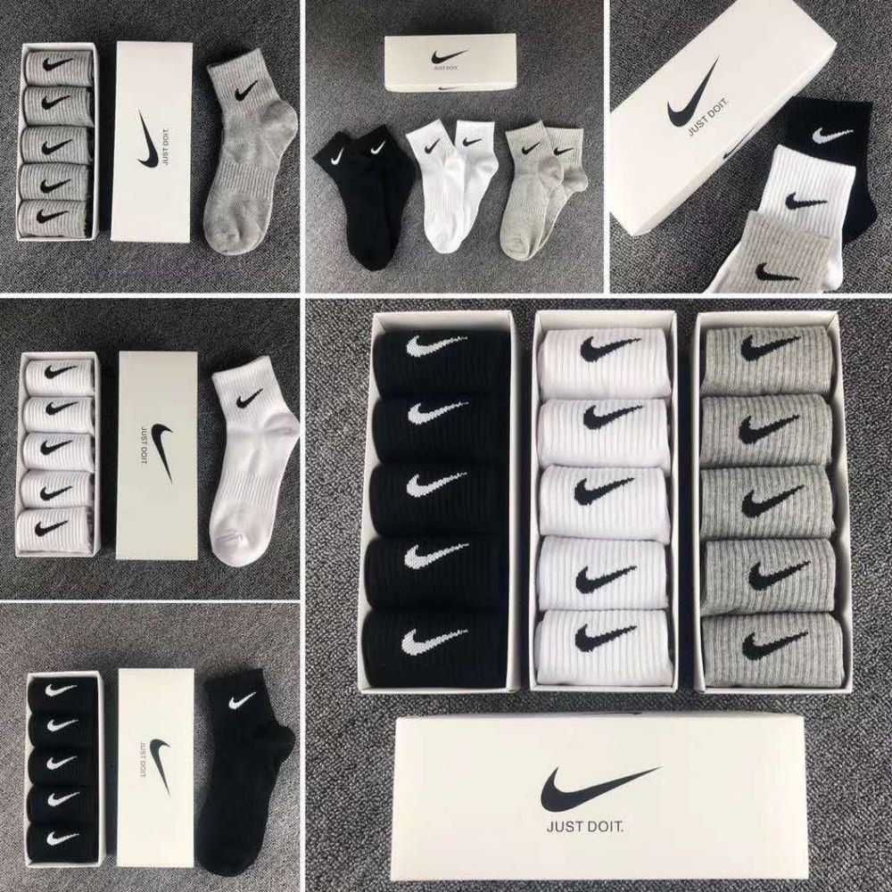 Białe skarpetki Nike 5 par skarpety Nike
