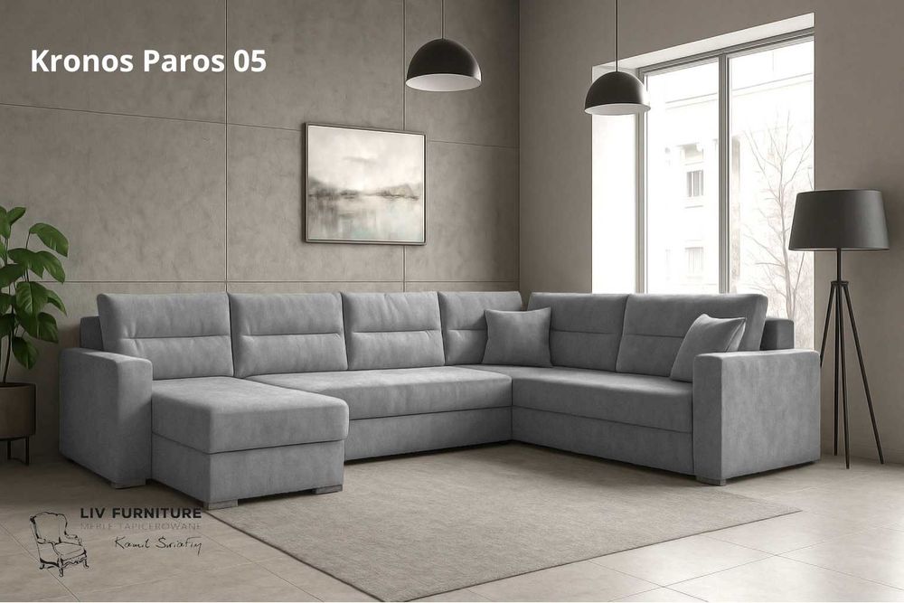 Narożnik Rogówka LARS rozkładany obustronny montaż funkcja spania