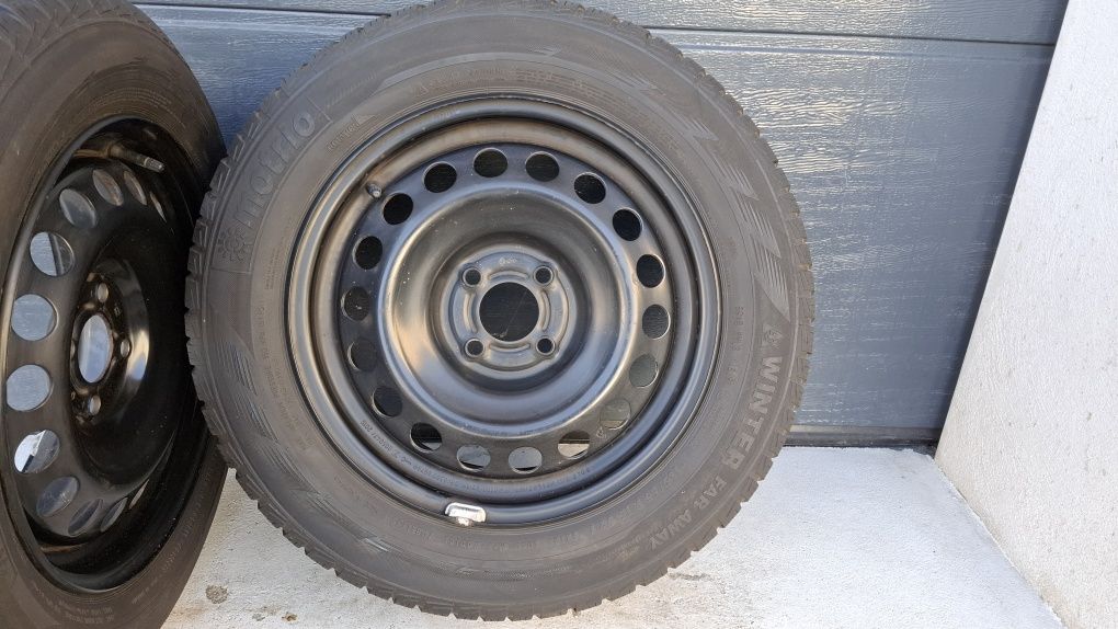 2x Koła zimowe 185/65 R15 Renault 4x100 Nissan Dacia