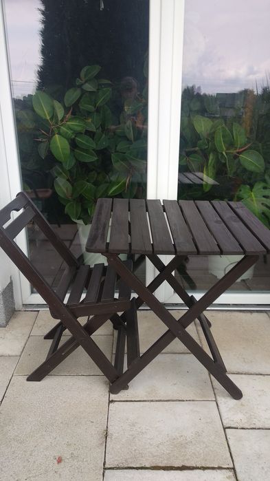 Stolik i krzesło na balkon, taras