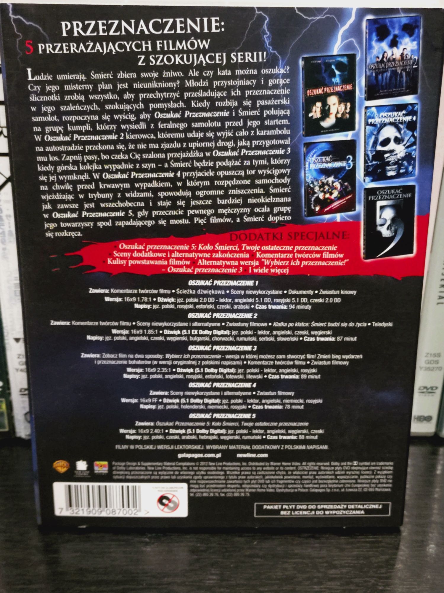 Oszukać przeznaczenie kolekcja 1-5 DVD