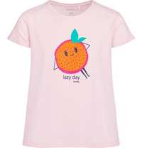 T-shirt Koszulka dziewczęca Bawełna 164 różowy Pomarańcza Endo