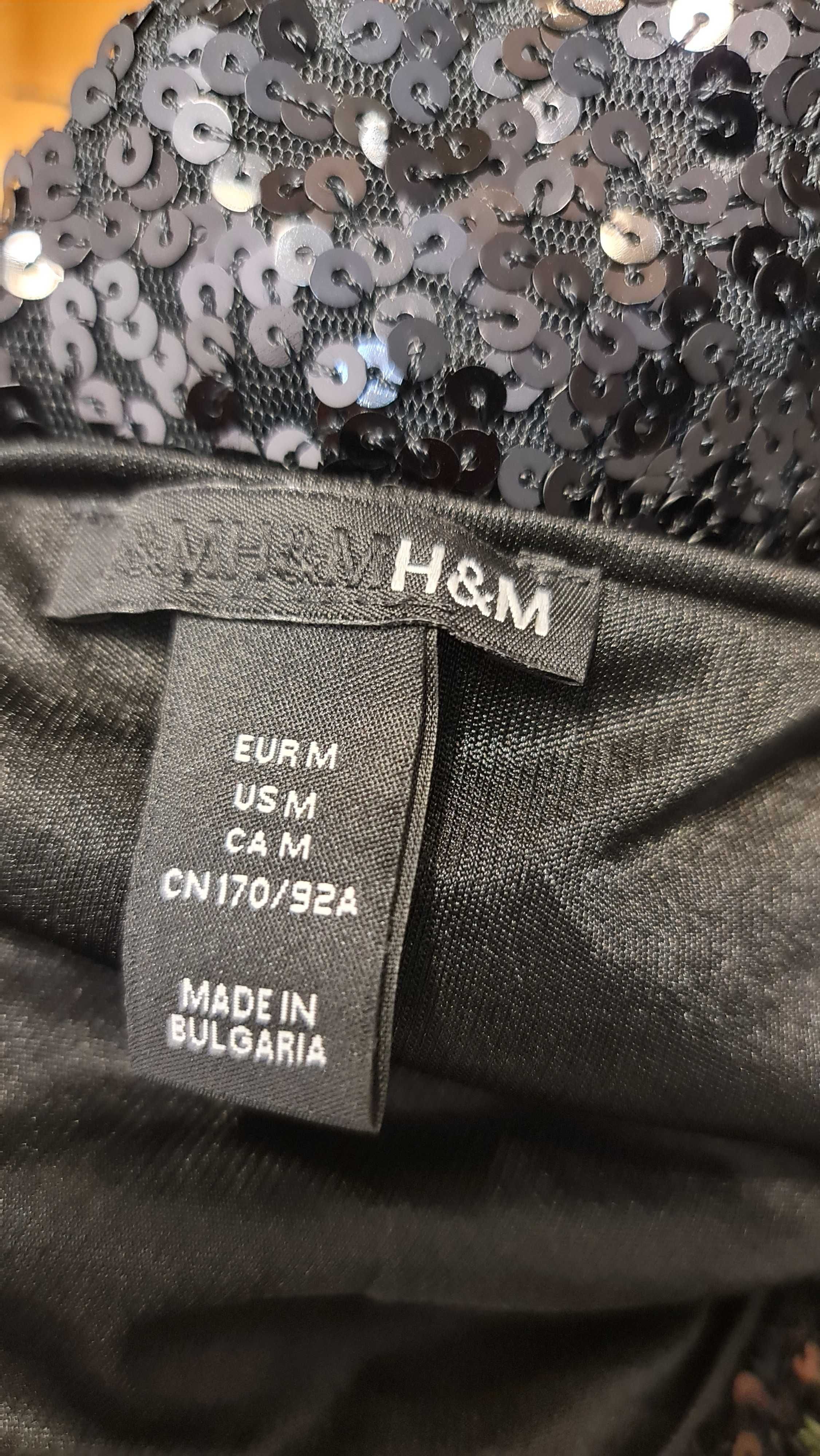 1254b Cekinowa Sukienka H&M roz.M