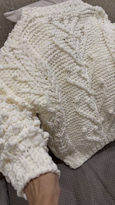 Плюшевий кардиган ручної роботи