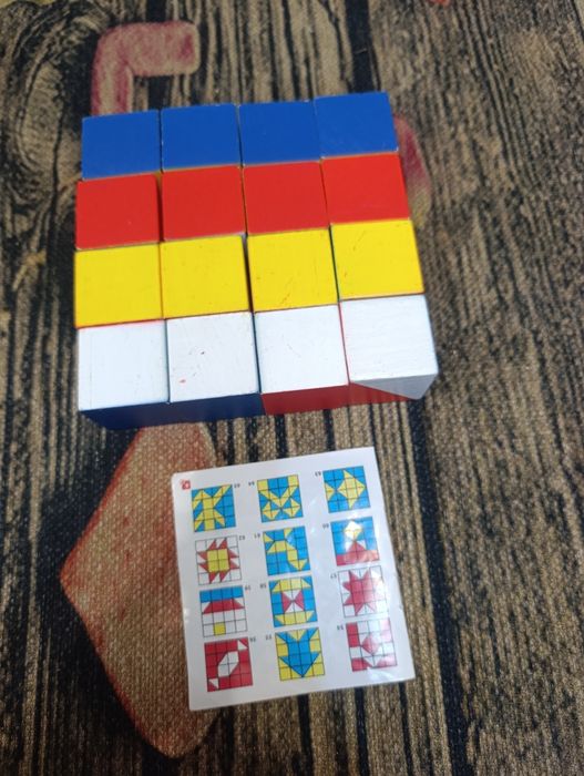 Кубики Нікітіна Склади візерунок 4×4