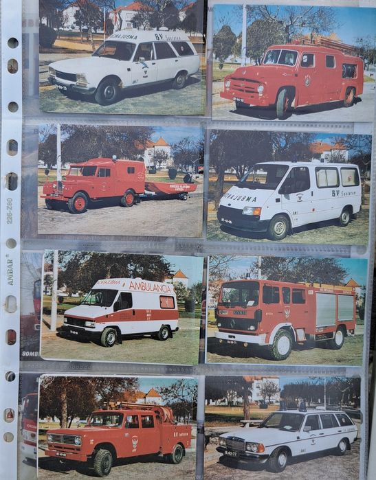 Conjunto de calendário de bolso - Bombeiros