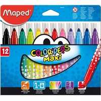 Flamastry Colorpeps Maxi Trójkątne 12 Kolorów Mape