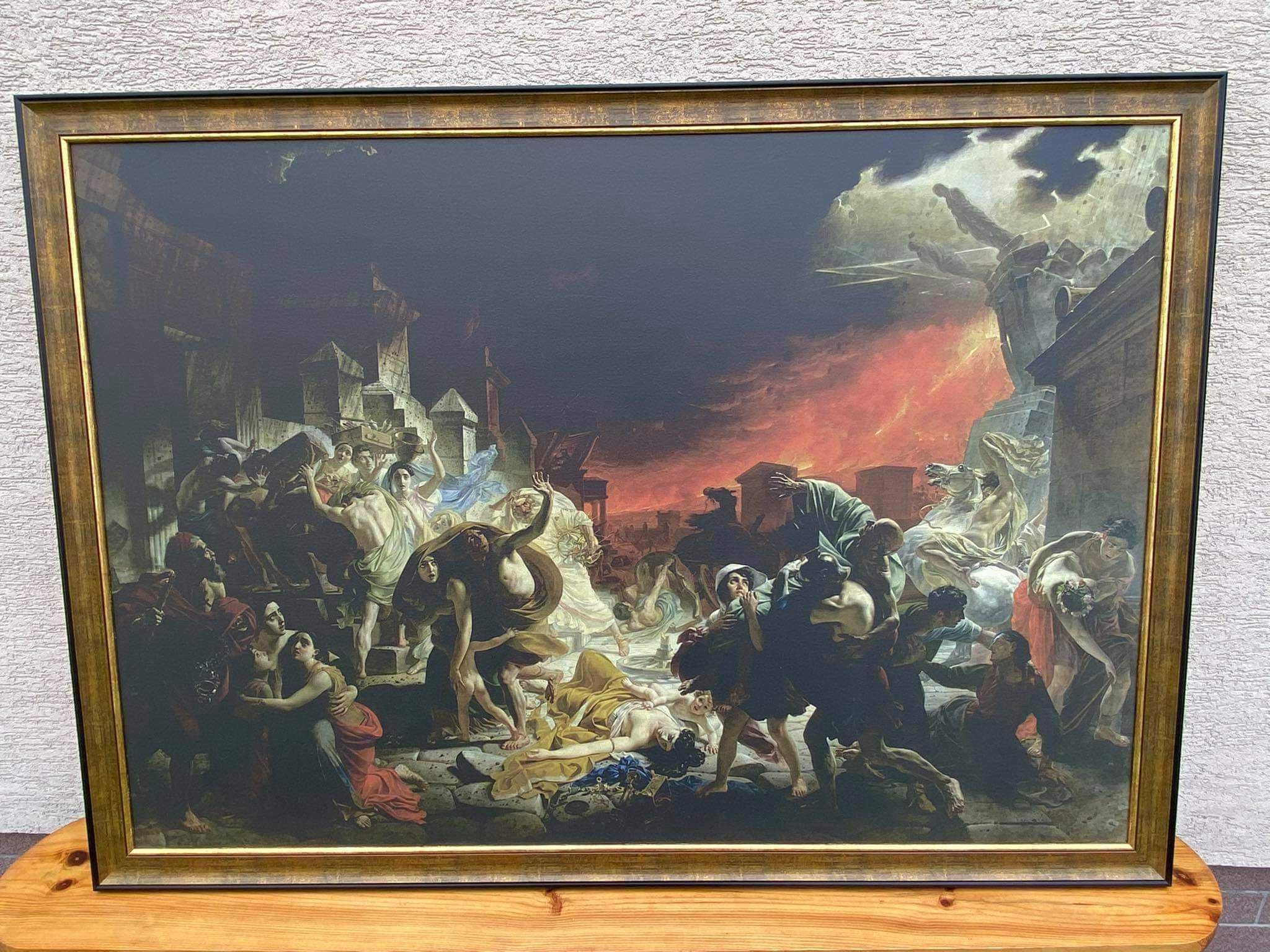 Duży i piękny obraz na płótnie Ostatni Dzień Pompej