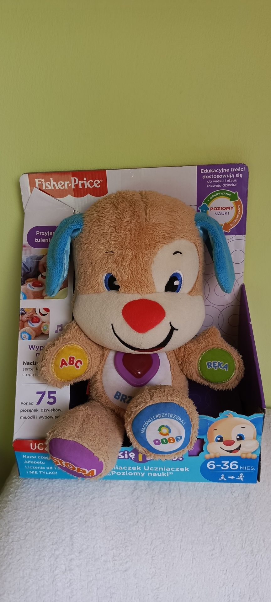 Pluszak Fisher-Price Ucz się i śmiej Szczeniaczek Uczniaczek