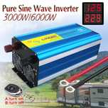 Inversor onda pura 2000 a 8000W.  Disponíveis com e sem comando.
