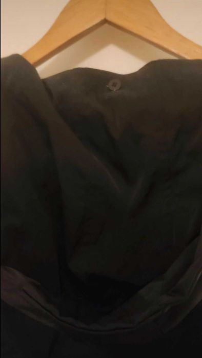 Casaco preto (Kispo) comprido - Massimo Dutti