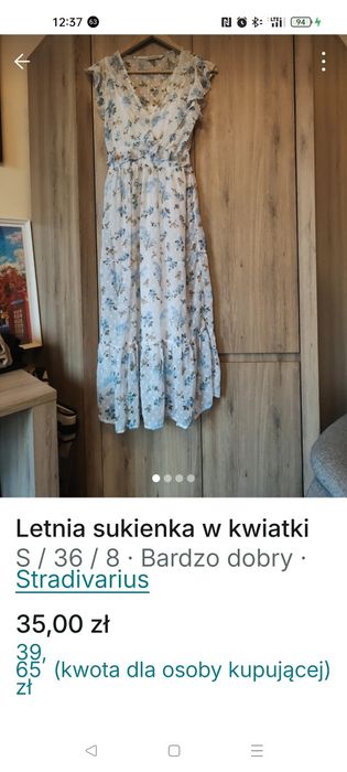 Letnia zwiewna sukienka