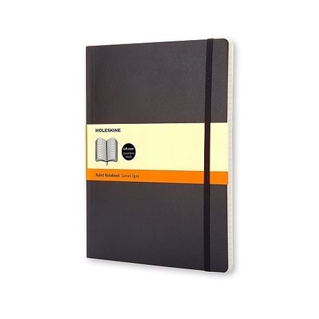 Black Notebook Moleskine Classic XLarge Ruled Soft
