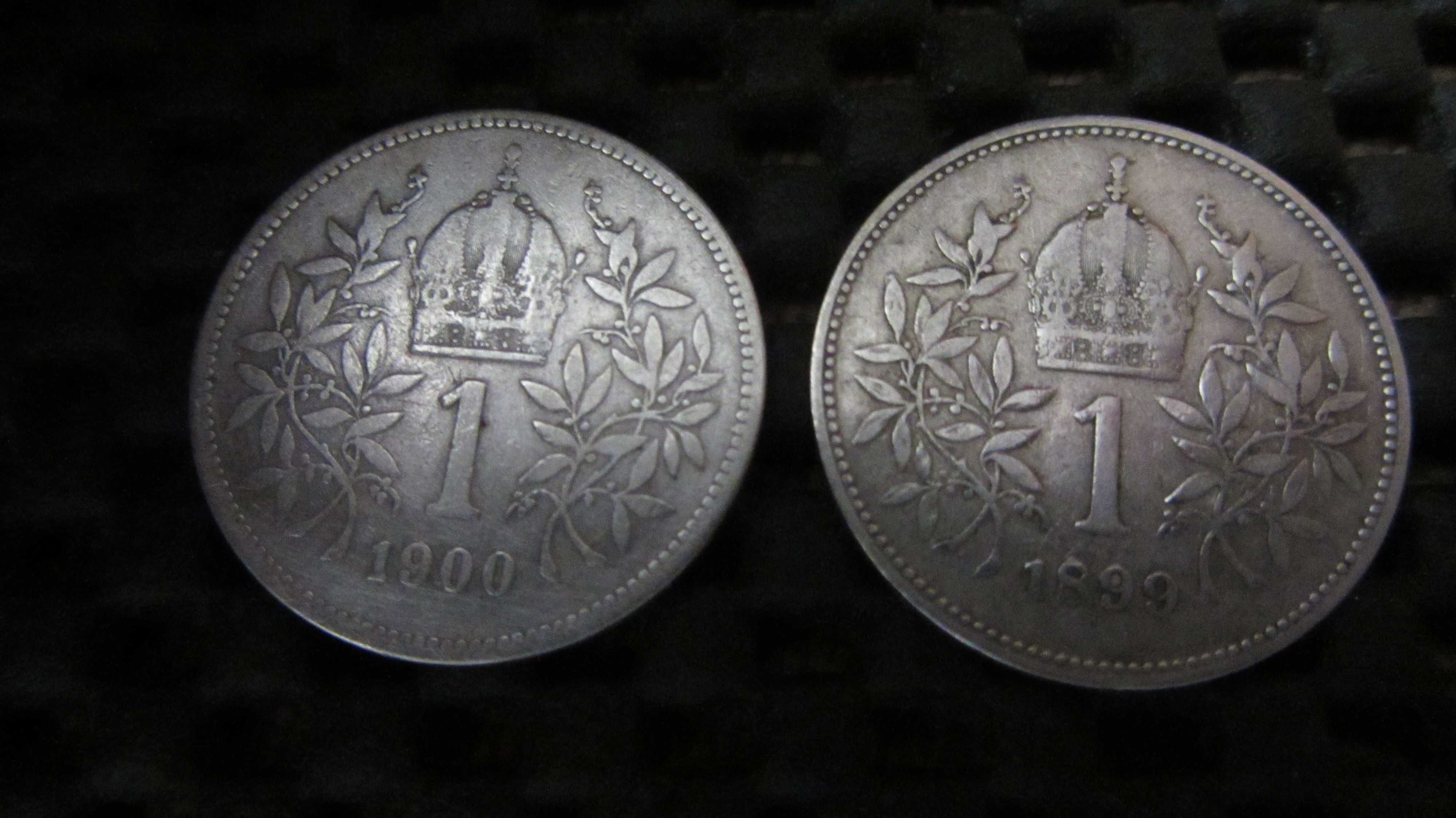 Чотири  монети Австро-Угорщина. 1 корона.