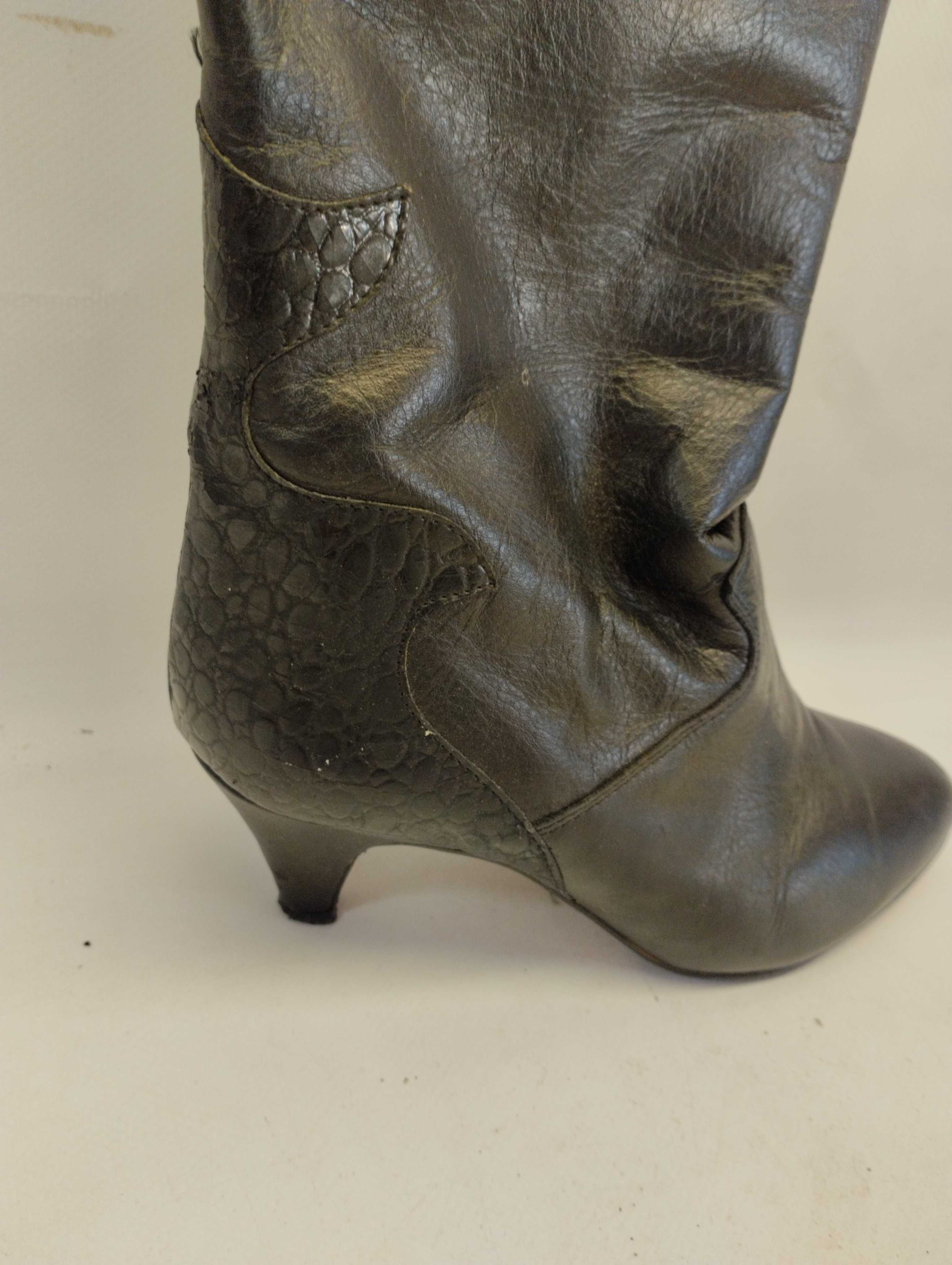 Buty Skórzane Vintage Włoskie Elasatomere roz.39