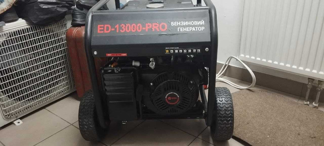 Продам генератор бензиновий EDON ED - 13000 PRO, 178 часов работы
