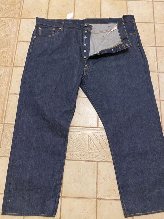 Spodnie Levis 501 48x29 big and tall bardzo duże surowy jeans meksyk