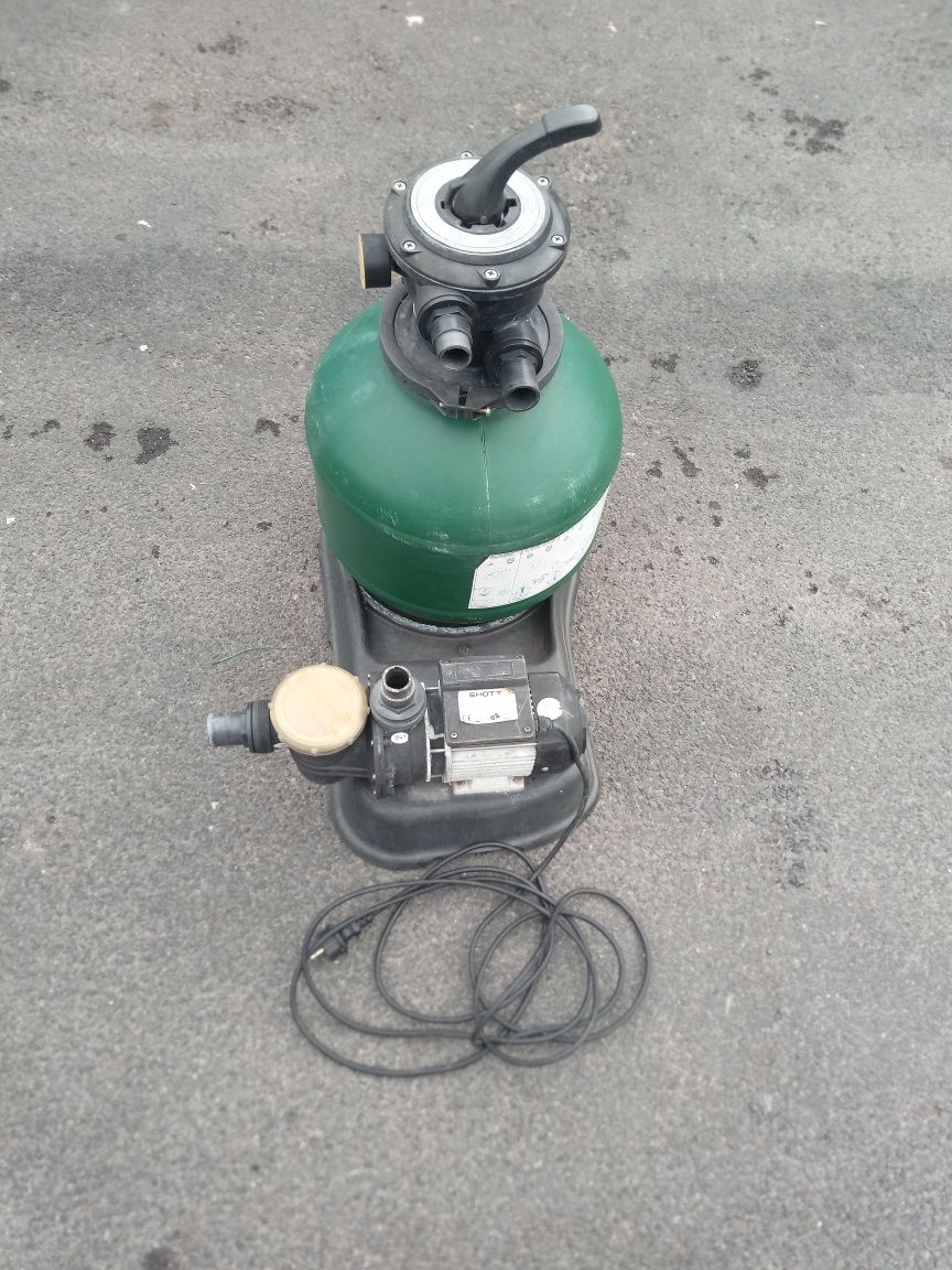 Pompa basenowa z filtrem piaskowym 30kg pompa filtracyjna 7800l/h