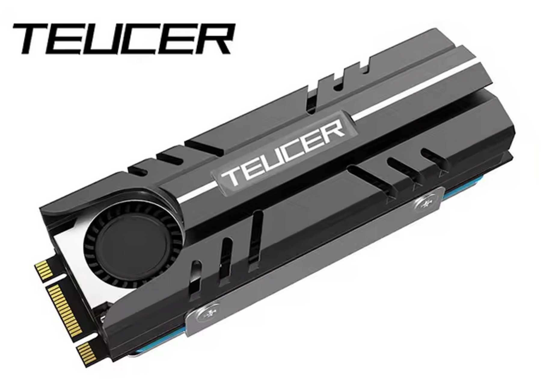 Radiator dysku SSD M.2 2280 Teucer z wentylatorem